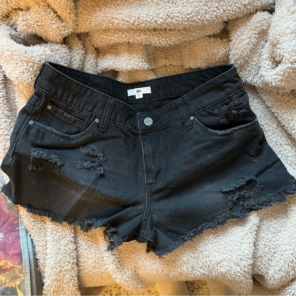 Black Denim Cutoff Shorts size 27, from BP Nordstrom